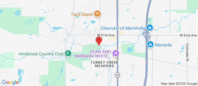 Map for Turkey Creek Golf Course