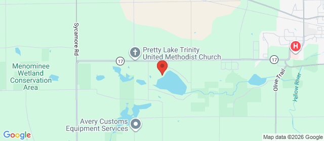 Map for Pretty Lake Golf Club