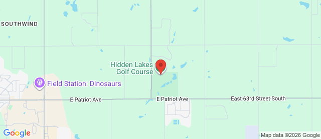 Map for Hidden Lakes Golf Course