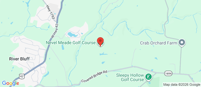 Map for Nevel Meade Golf Club
