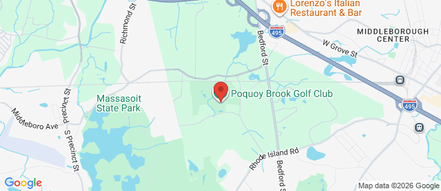 Map for Poquoy Brook Golf Course