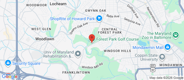 Map for Forest Park Golf Course