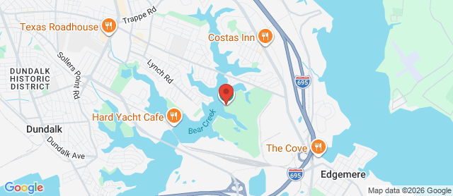 Map for Sparrows Point Country Club
