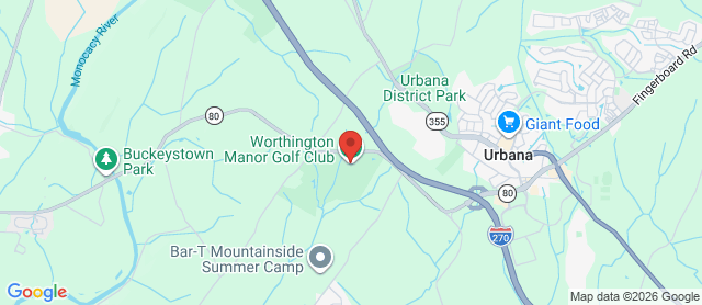 Map for Worthington Manor Golf Club