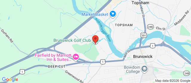 Map for Brunswick Golf Club
