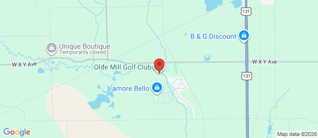 Map for Olde Mill Golf Course
