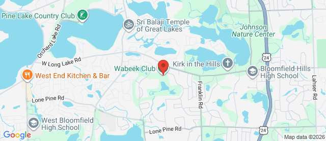 Map for Wabeek Country Club