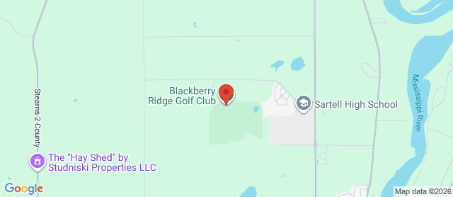 Map for Blackberry Ridge Golf Club
