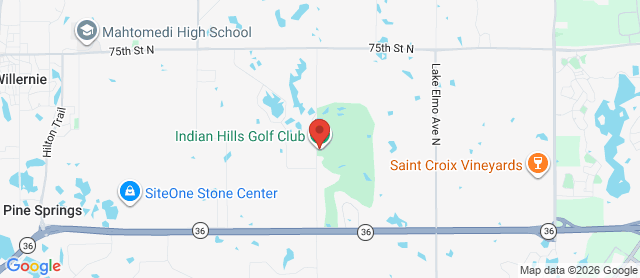 Map for Indian Hills Golf Course