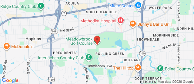Map for Meadowbrook Golf Club