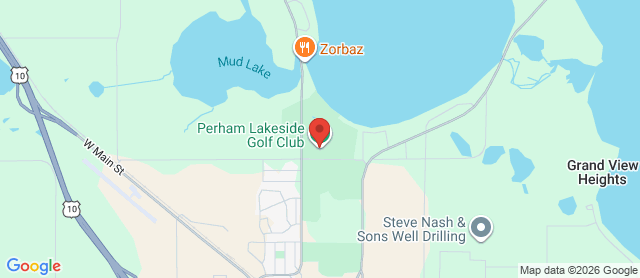 Map for Perham Lakeside Golf Club