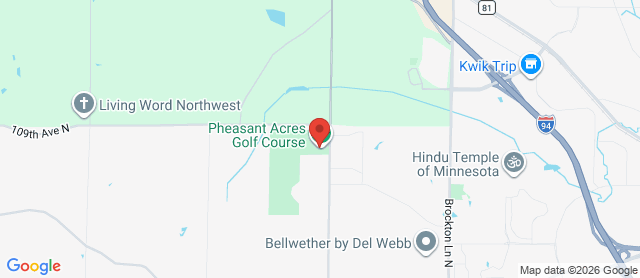 Map for Pheasant Acres Golf Course