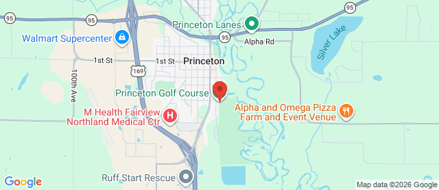 Map for Princeton Golf Club