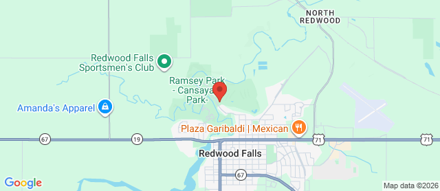 Map for Redwood Falls Golf Club