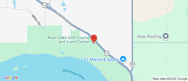 Map for River Oaks Municipal Golf Club