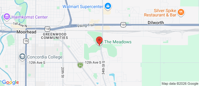 Map for The Meadows Public Golf Club