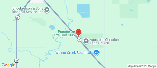 Map for Pomme de Terre Golf Club