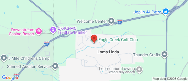 Map for Eagle Creek Golf Club at Downstream