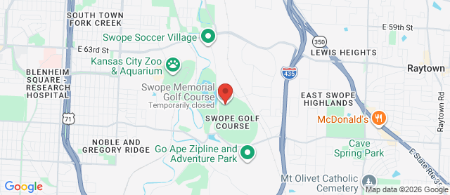 Map for Swope Memorial Golf Course
