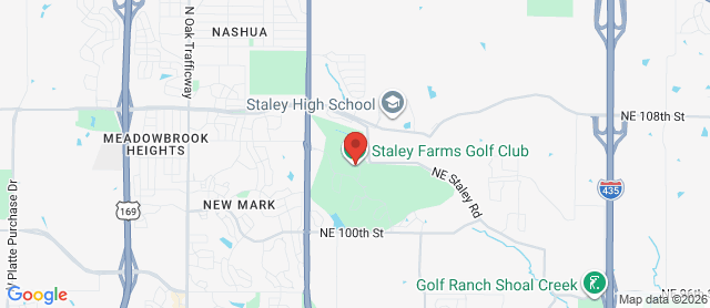 Map for Staley Farms Golf Club