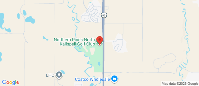 Map for Northern Pines Golf Club