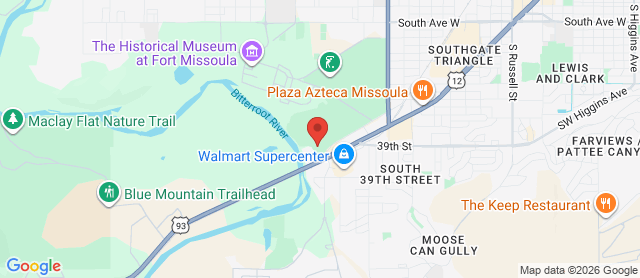 Map for Missoula Country Club