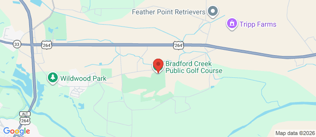 Map for Bradford Creek Golf Club
