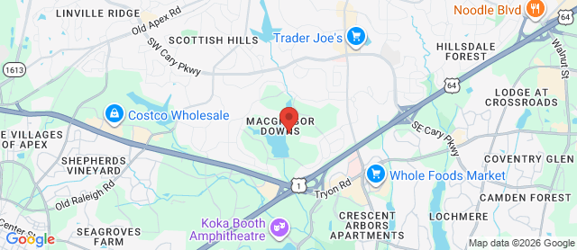 Map for MacGregor Downs Country Club