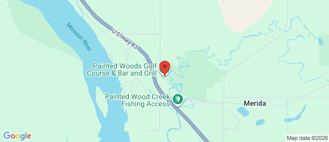Map for Painted Woods Golf Course