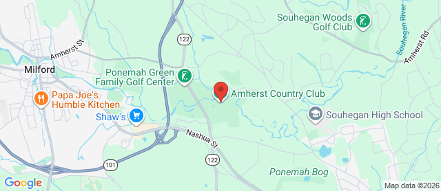 Map for Amherst Country Club