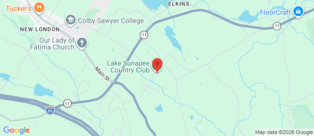 Map for Lake Sunapee Country Club