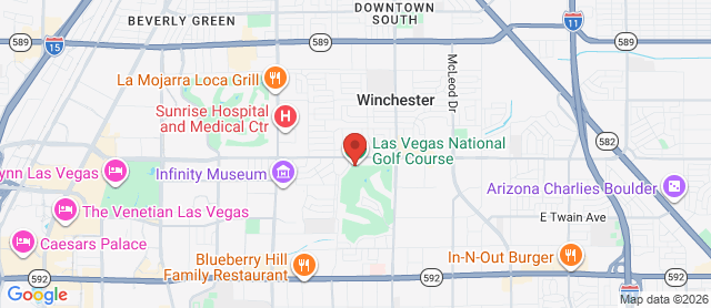 Map for Las Vegas National Golf Club