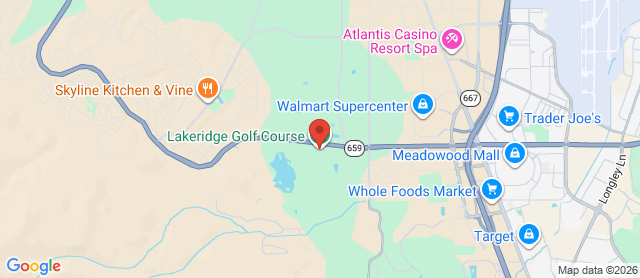 Map for LakeRidge Golf Course