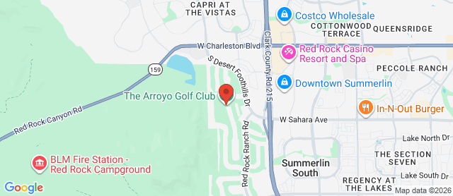Map for The Arroyo Golf Club