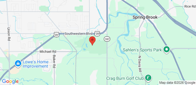 Map for Harvest Hill Golf Center