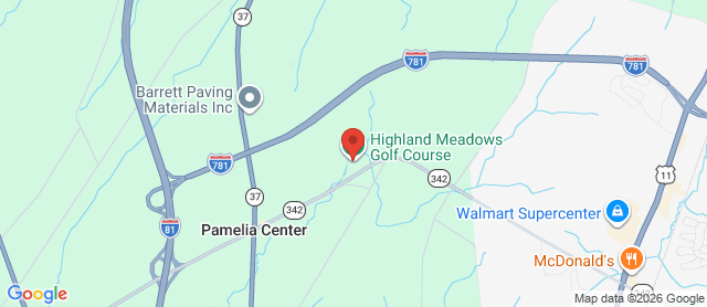 Map for Highland Meadows Golf & Country Club