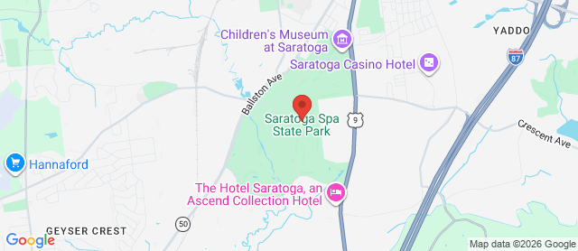 Map for Saratoga Spa State Park Golf Club