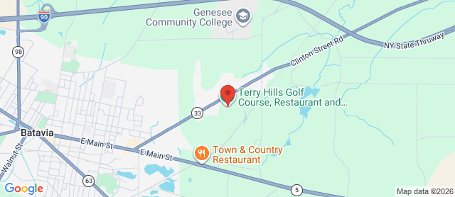 Map for Terry Hills Golf Club
