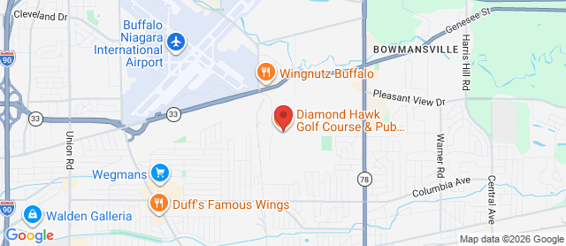 Map for Diamond Hawk Golf Course
