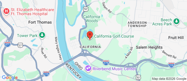 Map for California Golf Course