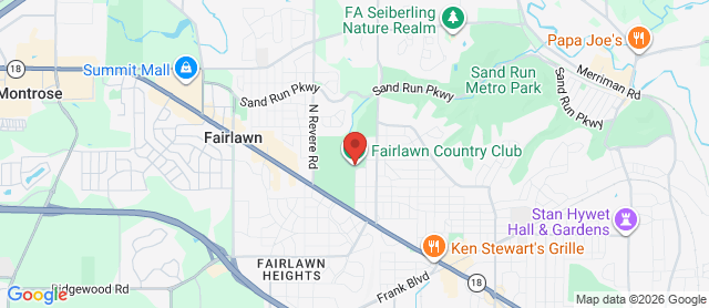 Map for Fairlawn Country Club