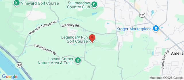 Map for Legendary Run Golf Course