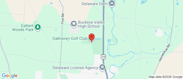 Map for Oakhaven Golf Club