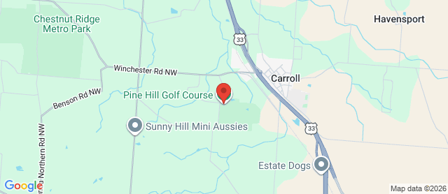 Map for Pine Hill Golf Club