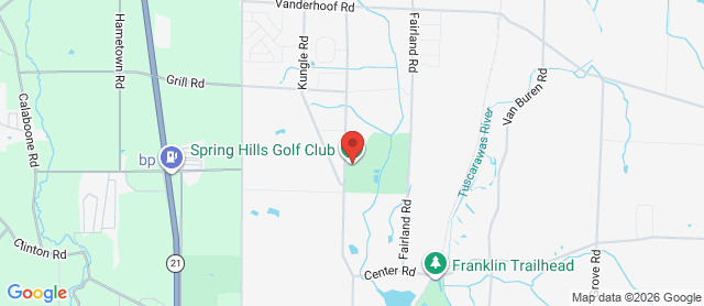 Map for Spring Hills Golf Club