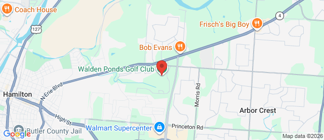 Map for Walden Ponds Golf Club