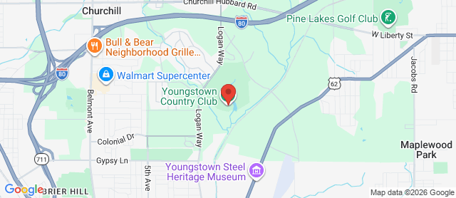 Map for Youngstown Country Club