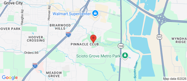 Map for Pinnacle Golf Club