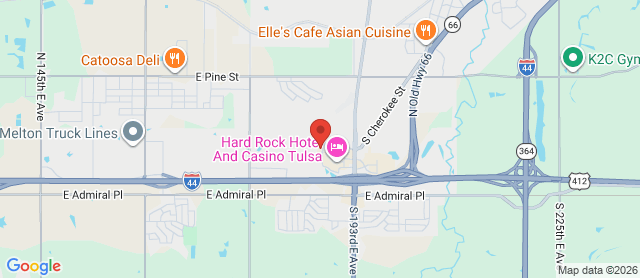 Map for Cherokee Hills Golf Club