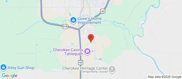 Map for Cherokee Springs Golf Course